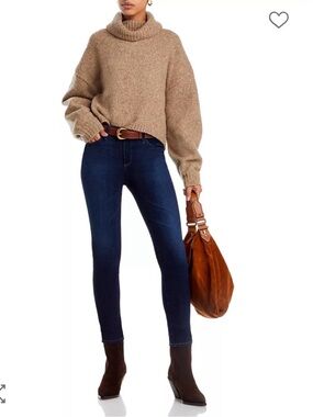 AG Adriano Goldschmied Prima Cigarette Ankle Skinny Jeans in Concord Blue